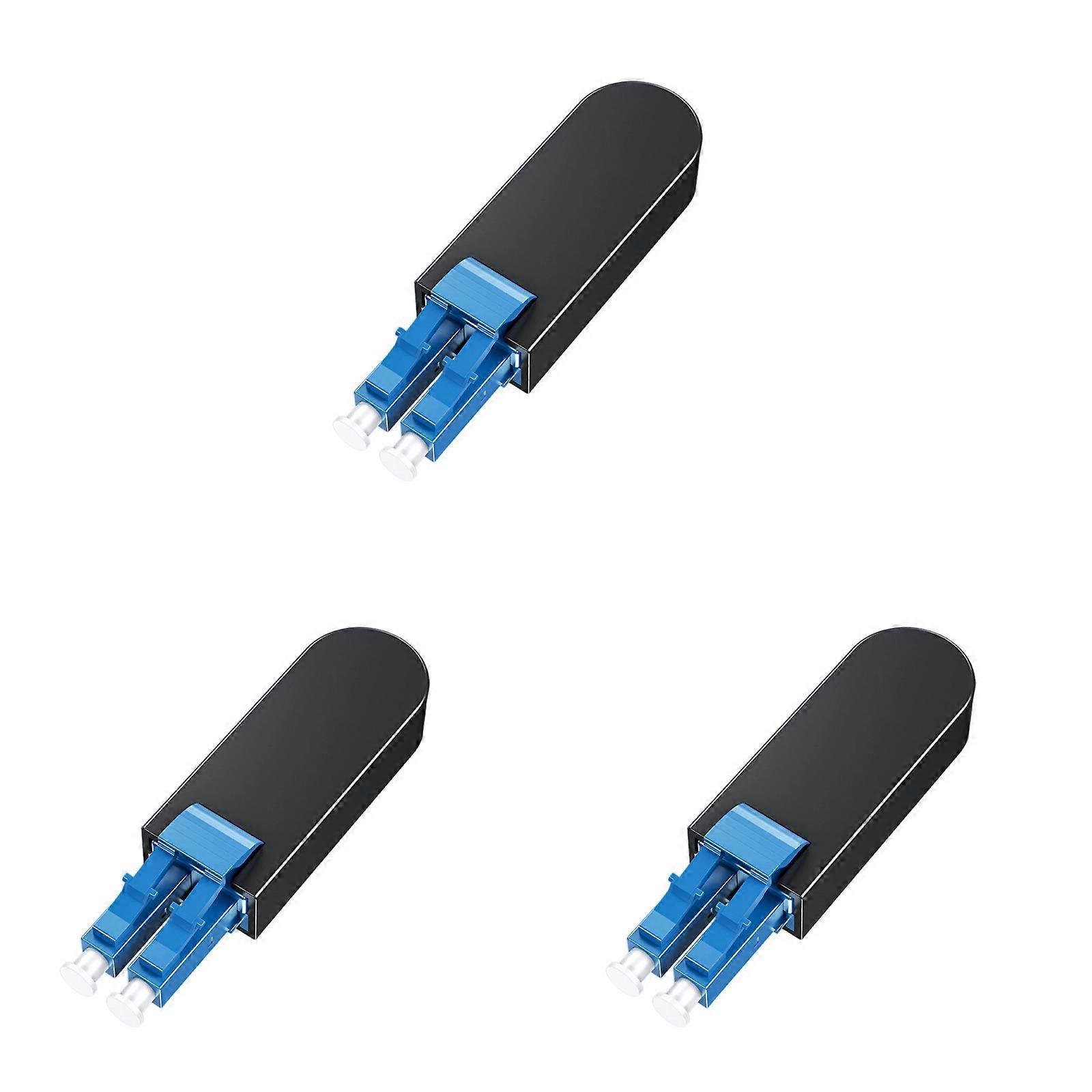 Industrial Fiber Optical Loopback Unit Supporting 9/125 Single Mode Cable For Reliable Networking Telecommunication 3pcs Multicolor