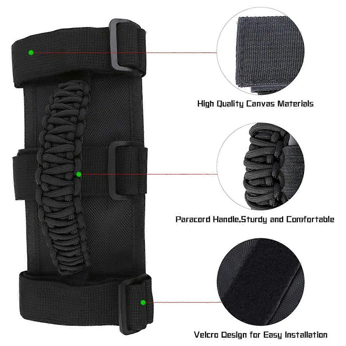 Roll Bar Grab Handles Grip Handle for Jeep Wrangler YJ TJ JK JL JT Sports Sahara Gladiator Freedom 1