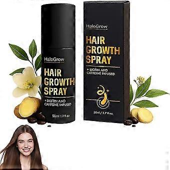 Hair Growth Spray - Thickening Spray with Castor Oil, Caffeine and Biotin for Thicker, Fuller and Stronger Hair