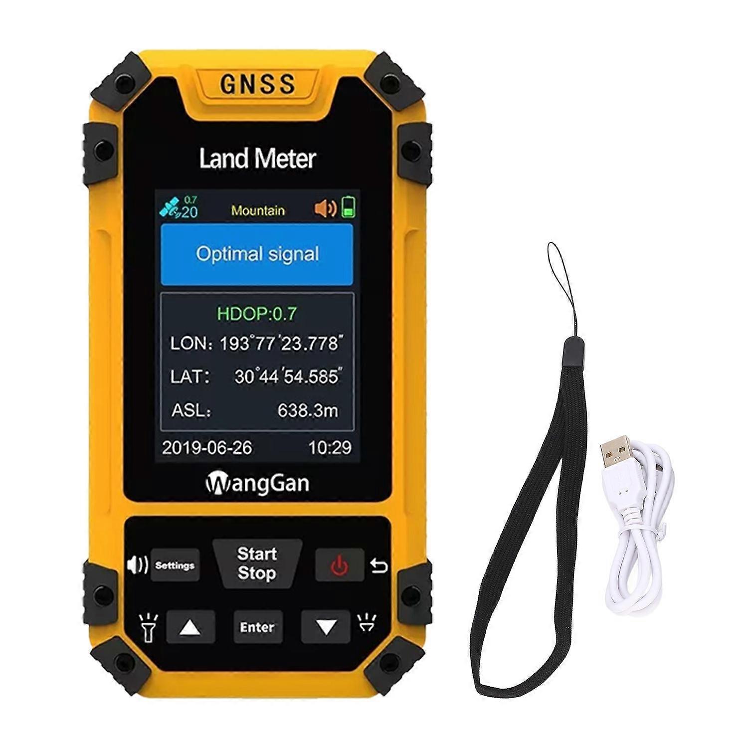Handheld Land Area Meter 2.4in Color Display Data Output Voice Prompts GPS Land Survey Measuring Ins
