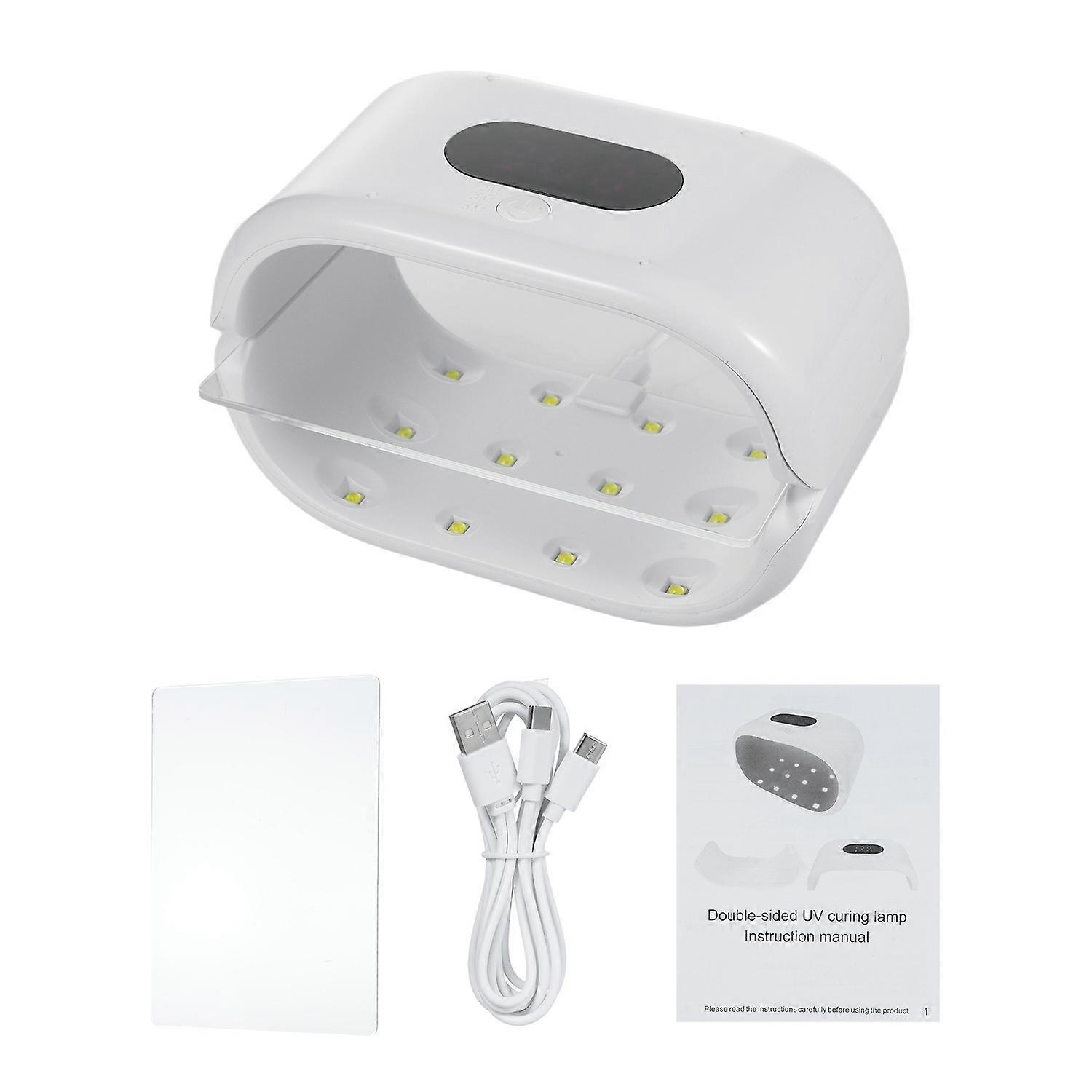 UV Light for Resin 36W Two-Sided UV Resin Curing Lamp Dual Wavelength Support Faster Curing & Timing