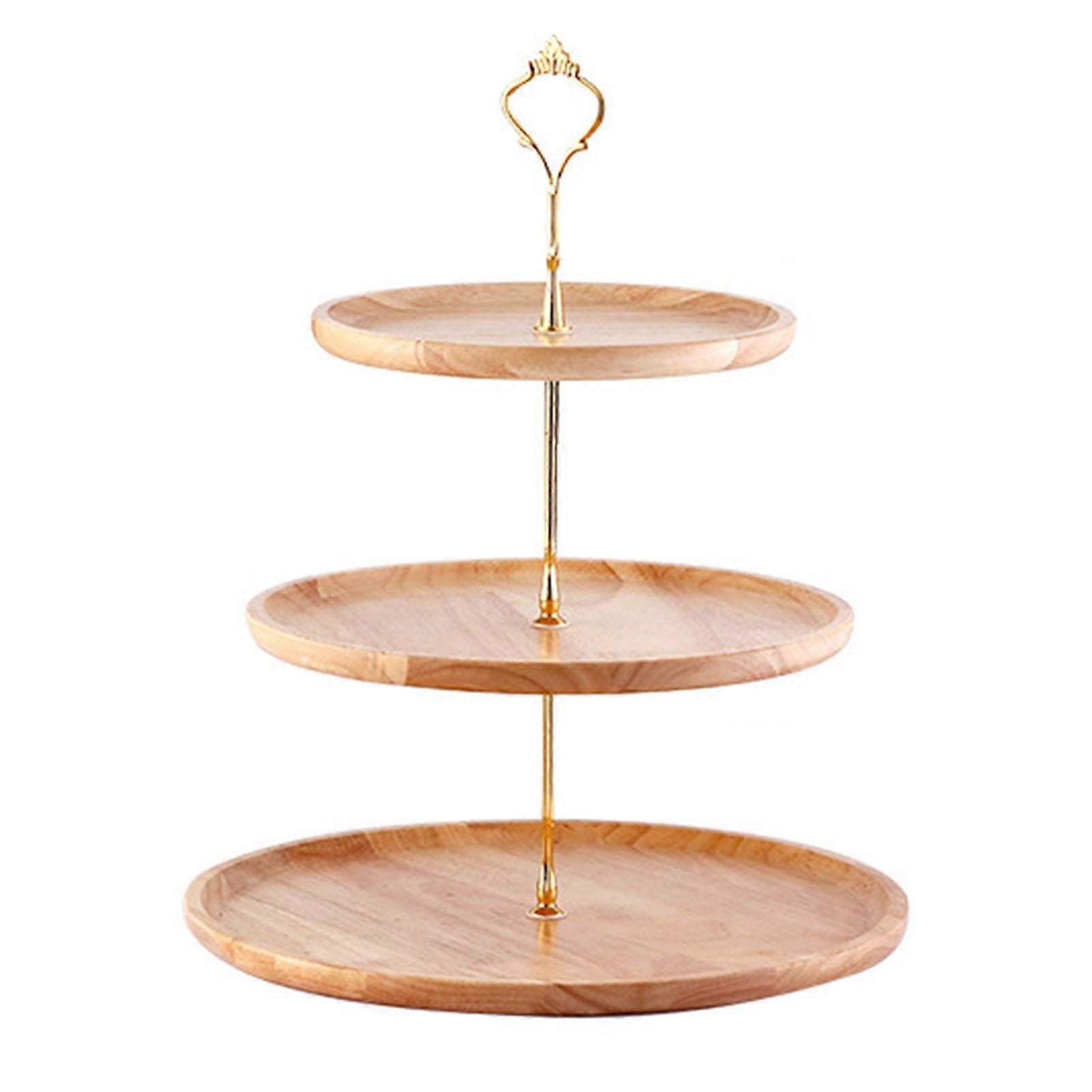 Obstteller Holz Natürliche Textur Einfach Elegant Robust Langlebig Lebensmitteltablett Kuchen Obst Serviertablett