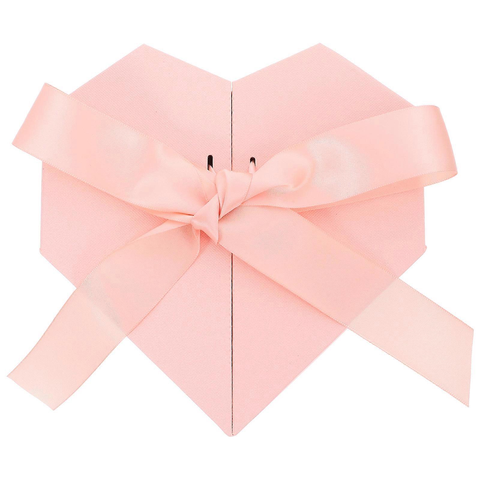 Heart Shaped Box for Wrapping Empty Decorative Box for Gift Pink