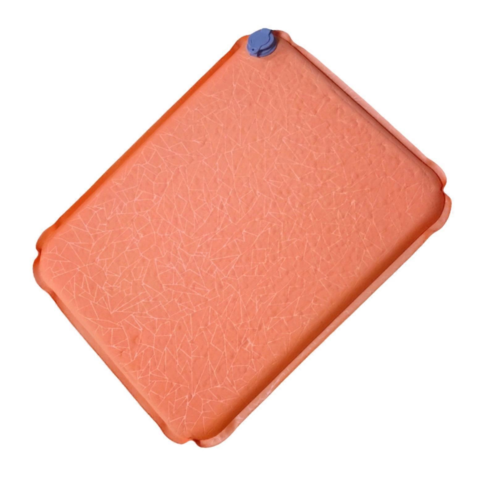 Permanent Stadium Pillow With TPU Varnished Bottom Gentle Fabric For Hiking Rowing Long Excursions  Orange