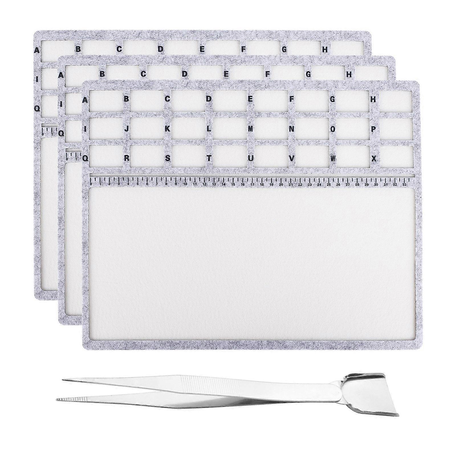 Not Slip Flocking Sphere Board With Storage Compartments And Accuracy Pincers For Beading Projects Multicolor