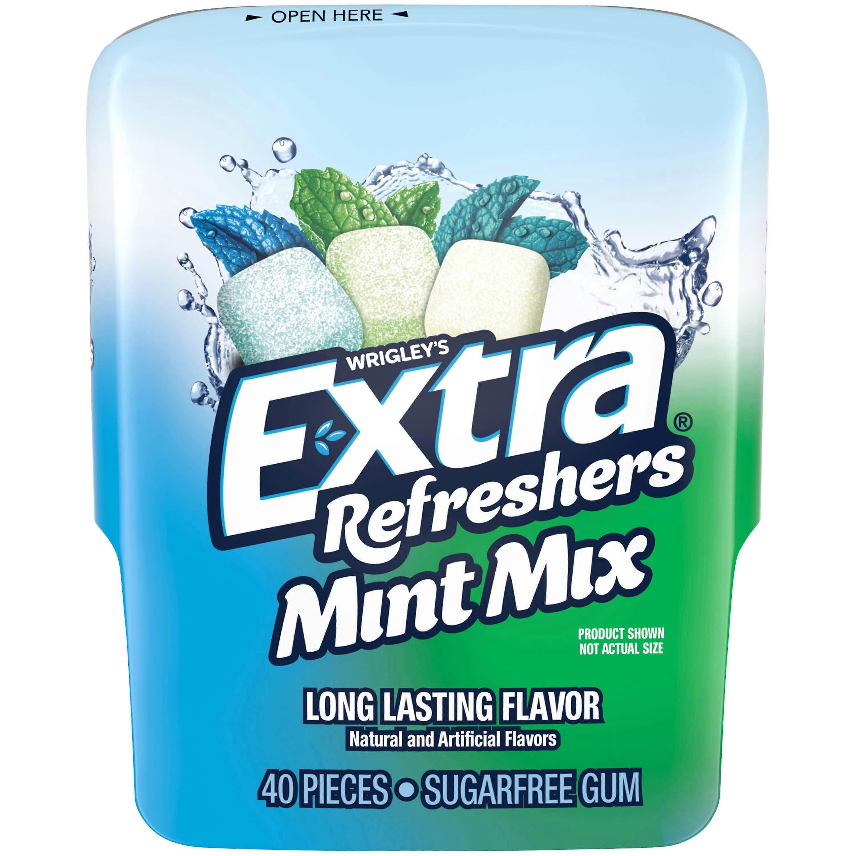 Extra Refreshers Gomme à la menthe, 40 ch.