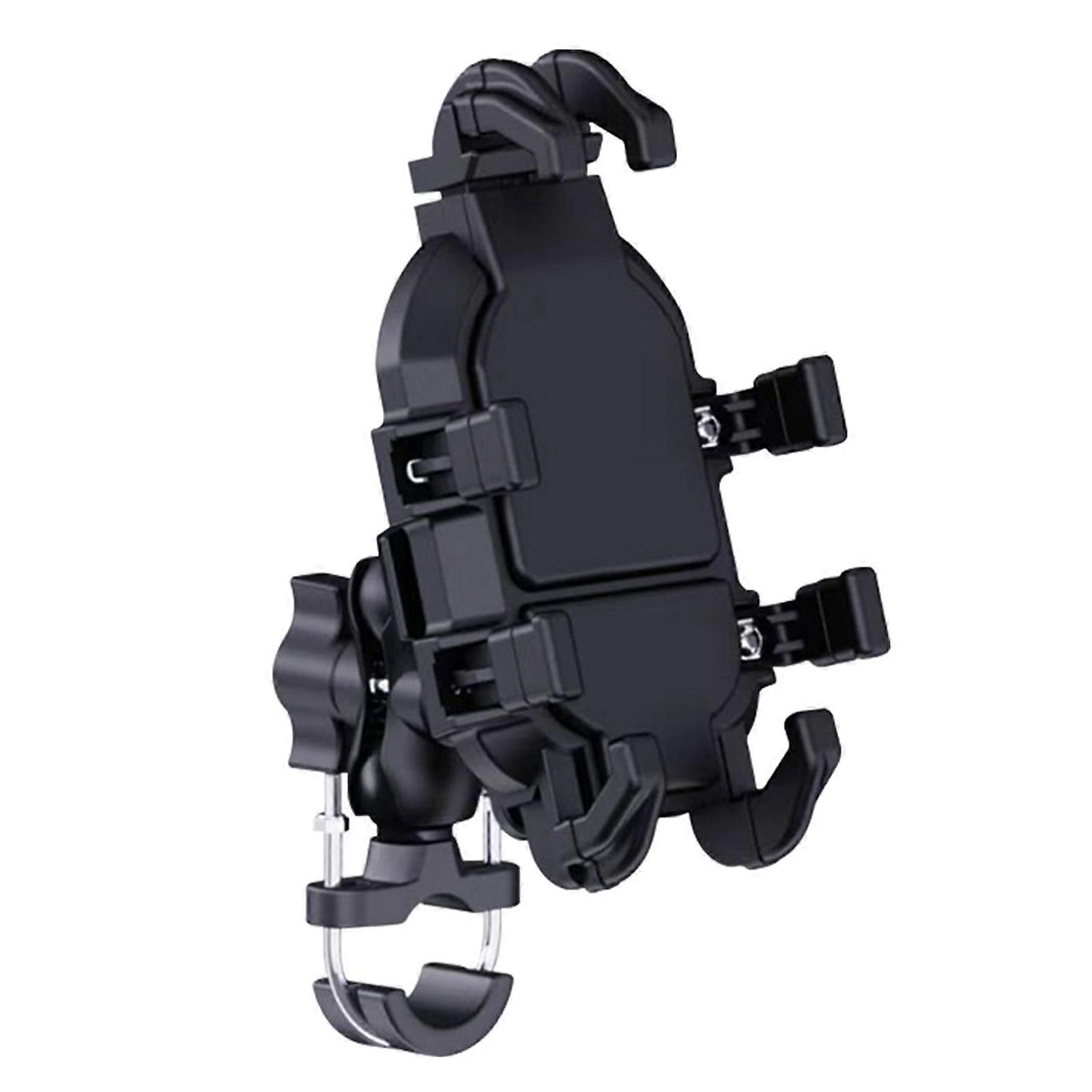 Arm Motorcycle Phone Mount Shockproof Construction 360 Degree Rotation Universal For Various Smartphones Multicolor