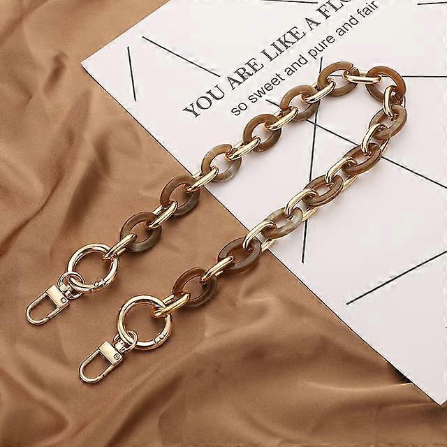 Acrylic Bag Chain Removable Strap Colorful Resin Fishbone Style Purse Chain For Handbags Universal Fit Bag Accessory