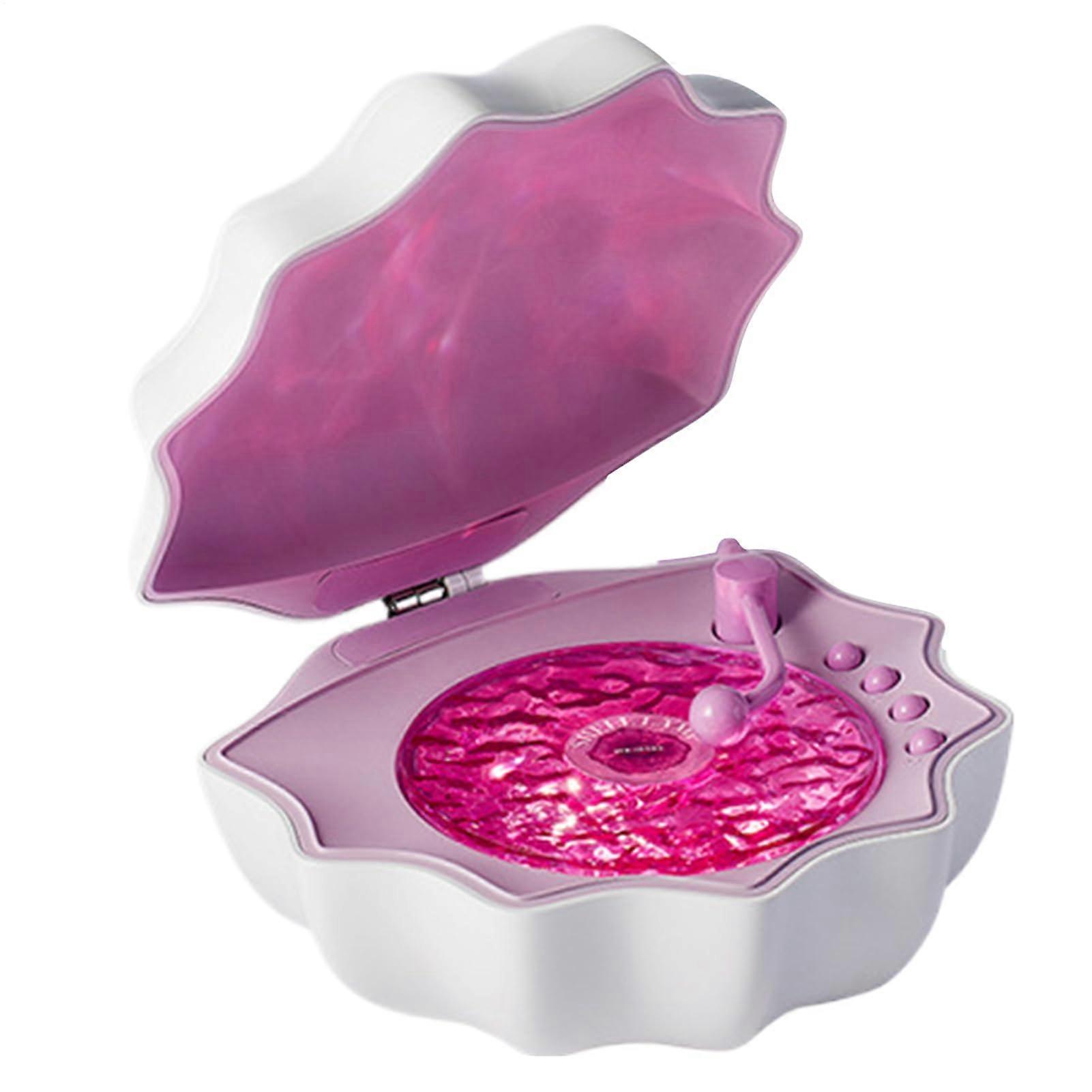 Shell Speaker Light Coastal Seashell Lamp  TravelFriendly Seashell Fixture Purple Ambient Mood Lamp Bluetooth Speaker