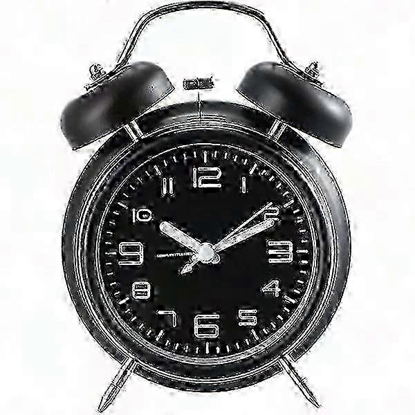 منبه بصوت عال للغاية لمن ينامون بكثرة - لا يوجد صوت موقوت, اهتزاز وأجهزة إنذار مزدوجة للبالغين