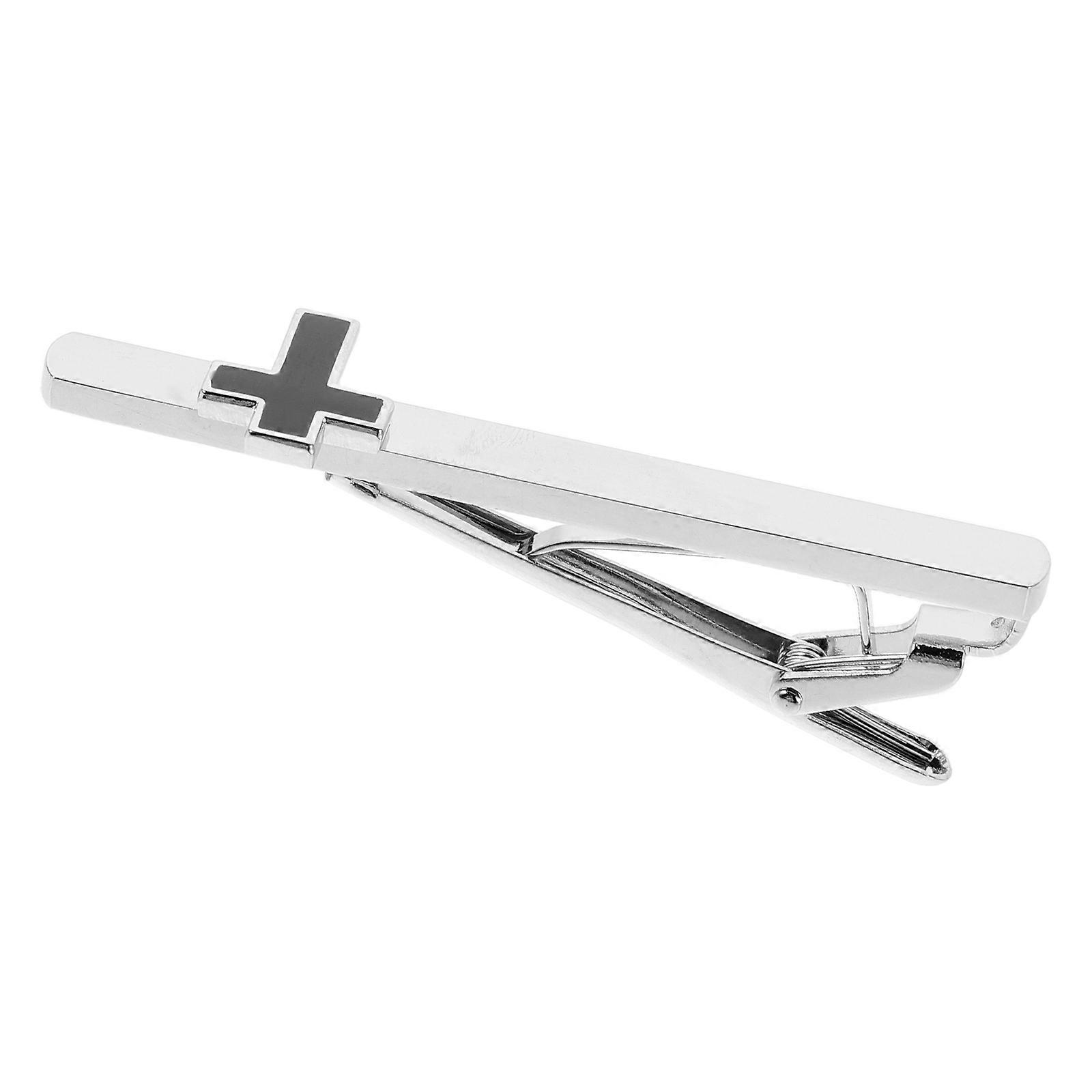 Symbolic Cross Motif Copper Tie Clip Functionality For Weddings Business Events And Formal Gatherings 1Set