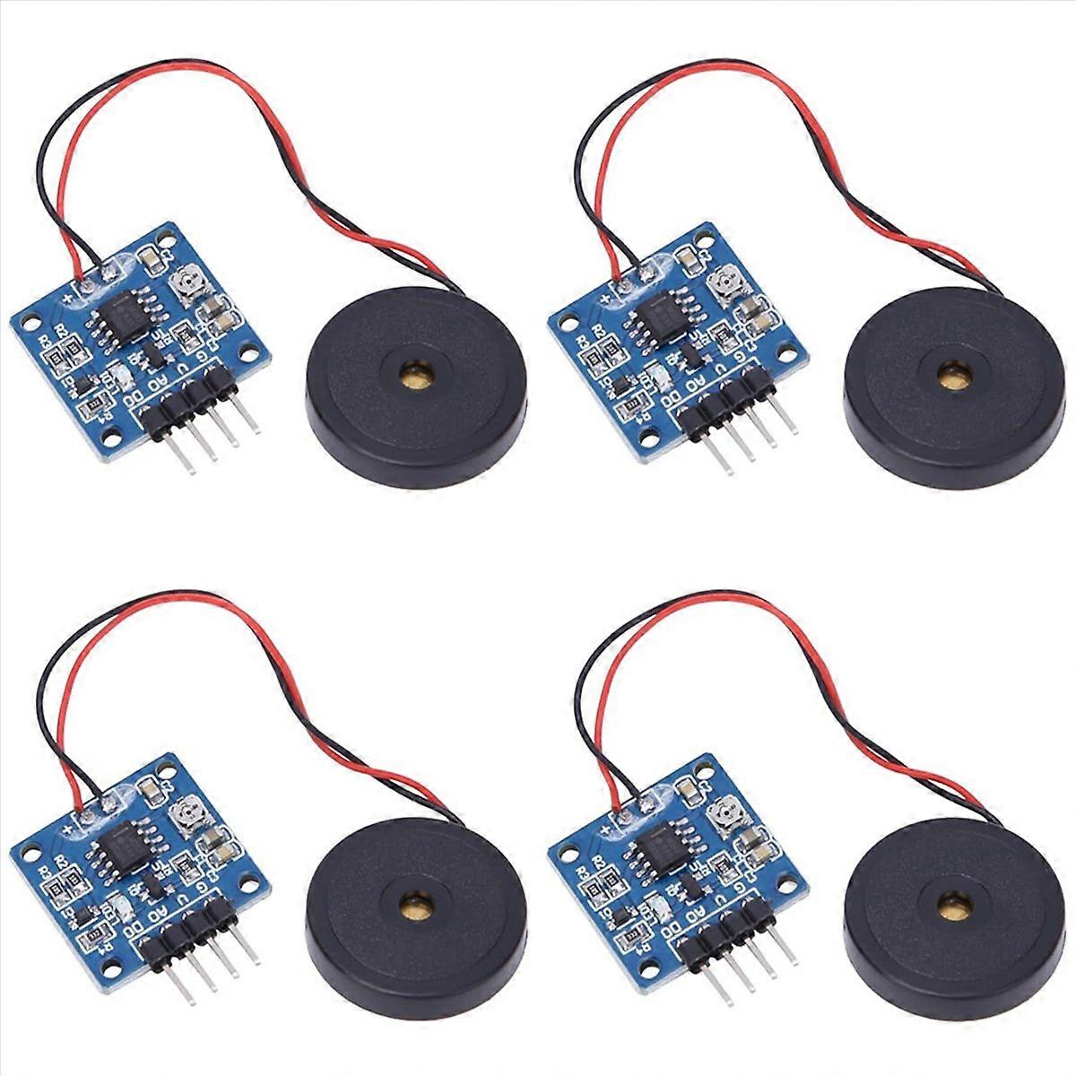 4PCS Piezoelectric Vibration Tapping Sensor Module Vibration Switch Module Mini Vibration Motors Min
