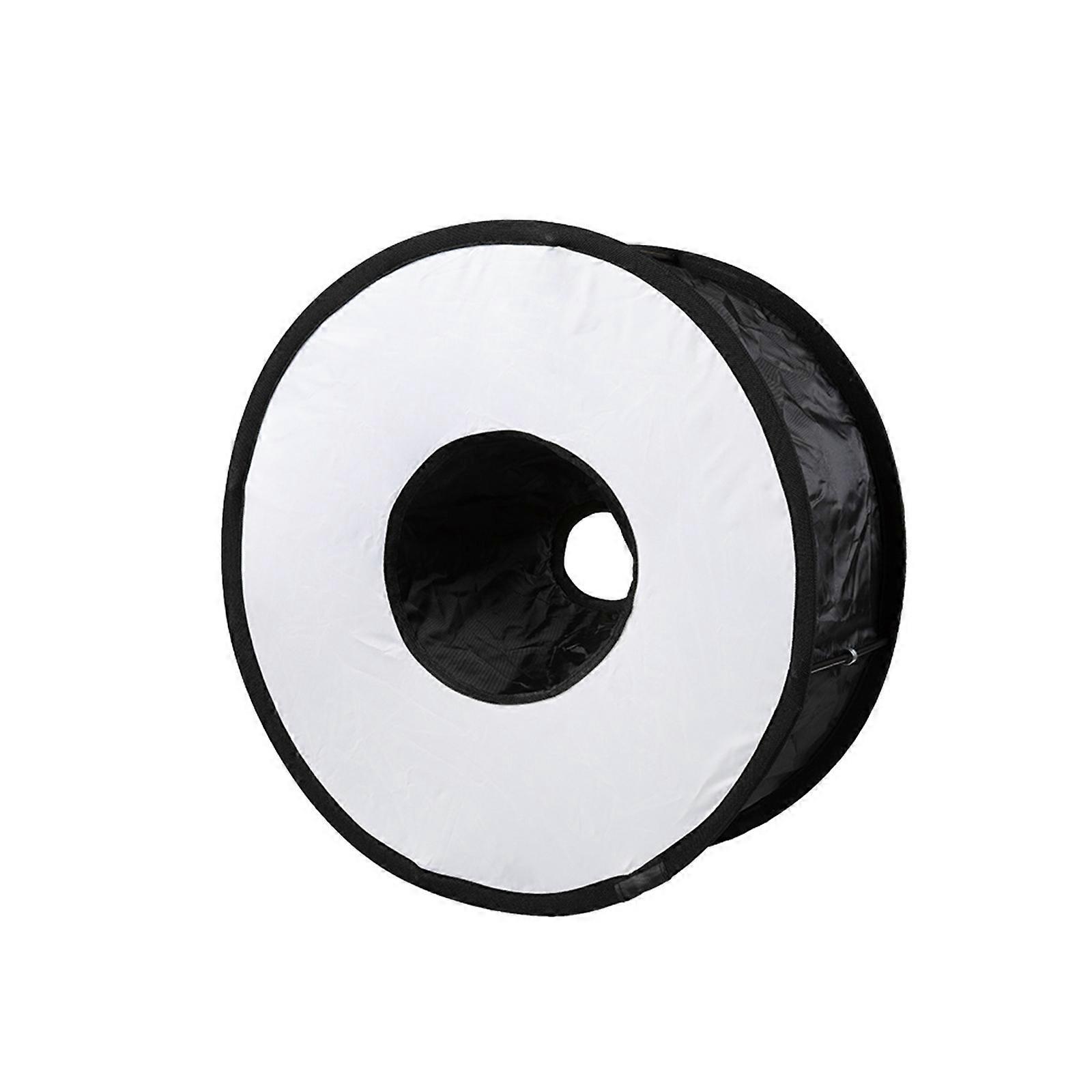 Adjustable Soft Light 45CM Shaped Softbox for Macroed in Photography Creates Catchlight Foldable Portable Multicolor