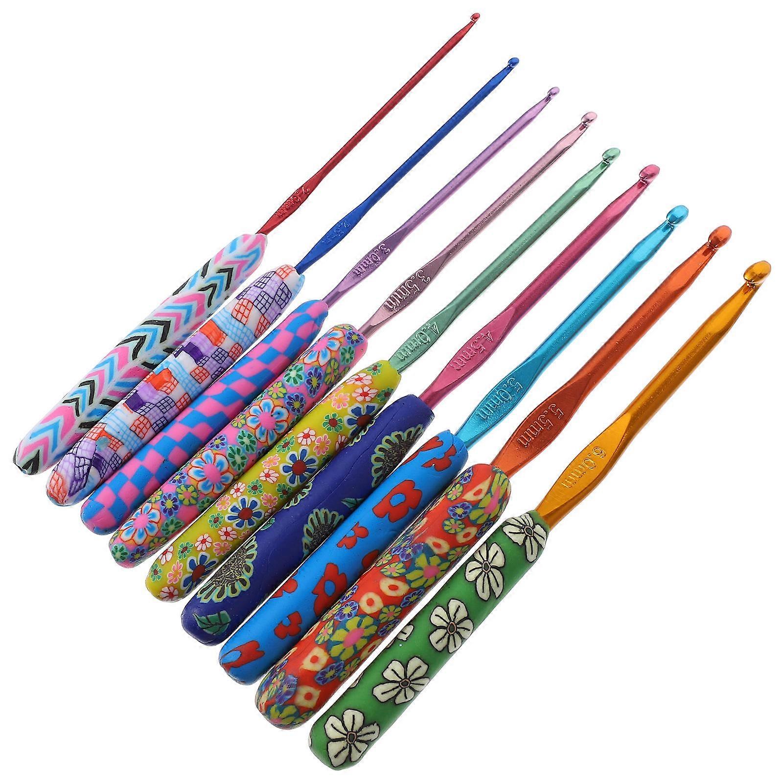 Crochet Sewing Needle Kit 9Pcs Durable Use Designed For Crochet Projects With Marked Sizes