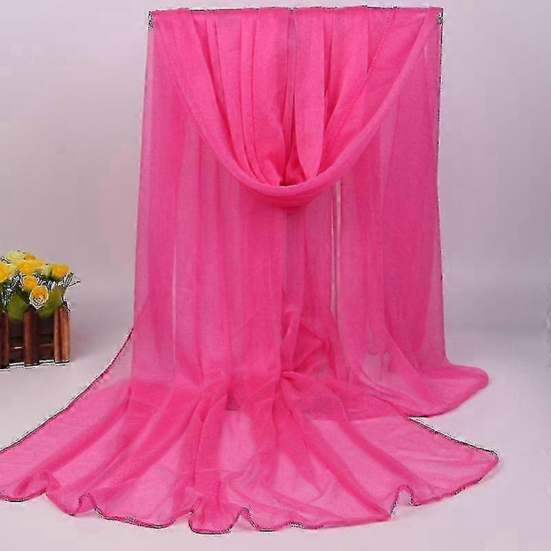 Écharpe légère en mousseline de soie pour femmes Wrap Shawl - Douce étole longue