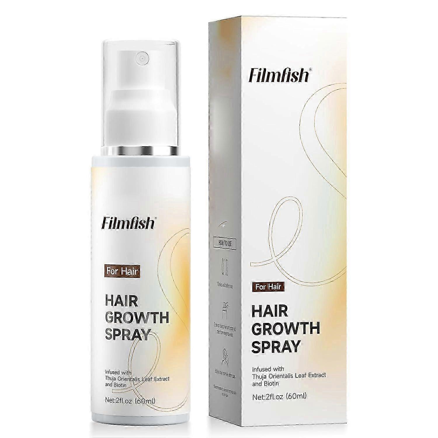 תרסיס צמיחת שיער, עם תמצית עלי ברוש ​​וביוטין, לא שומני, מסייע במניעת דילול שיער ונשירת שיער, לקרקפת