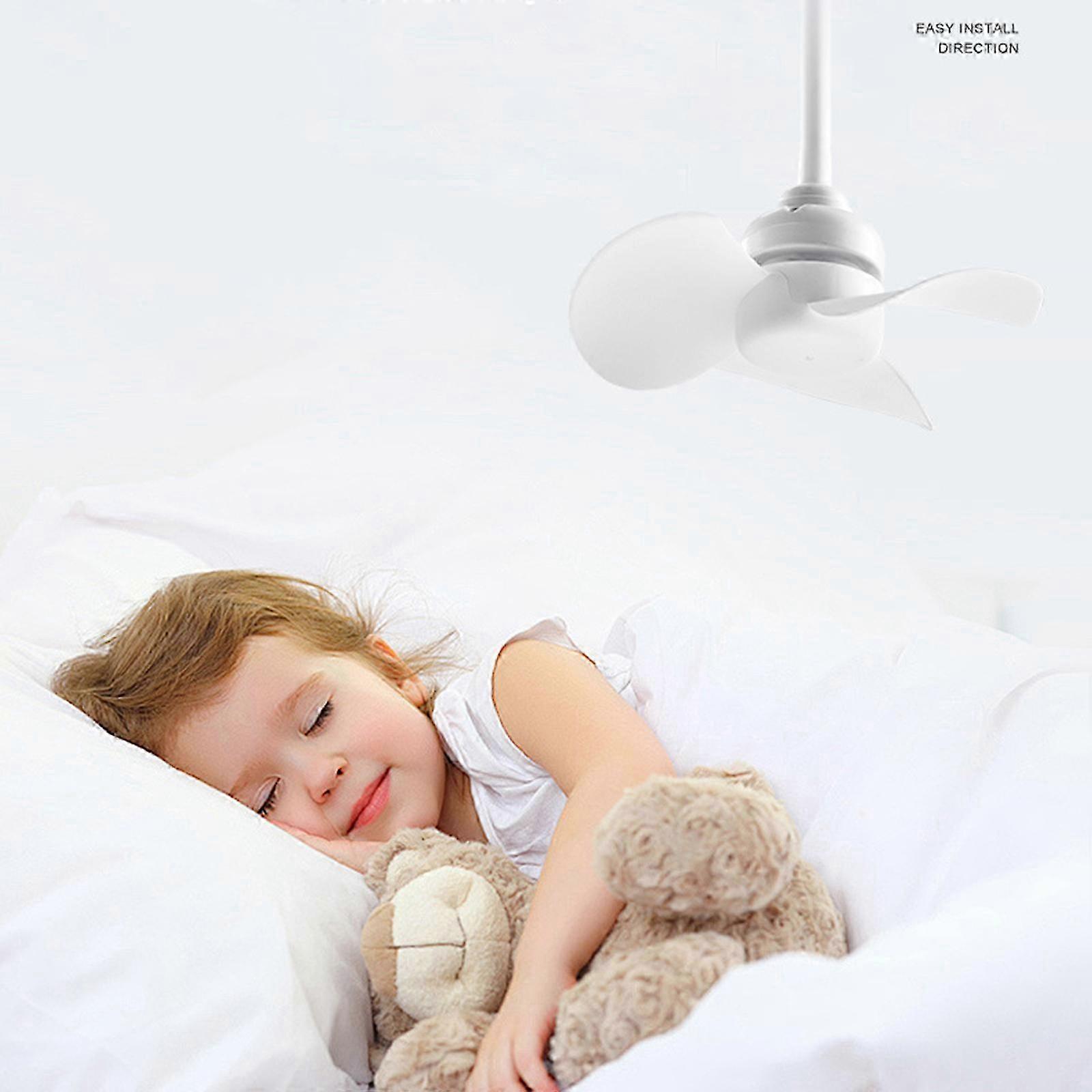 Small Socket E27 Screw-in Ceiling Fan with On Offs Button 5.5Inch Ceiling Fan Low Noise Flexible Tube Fan