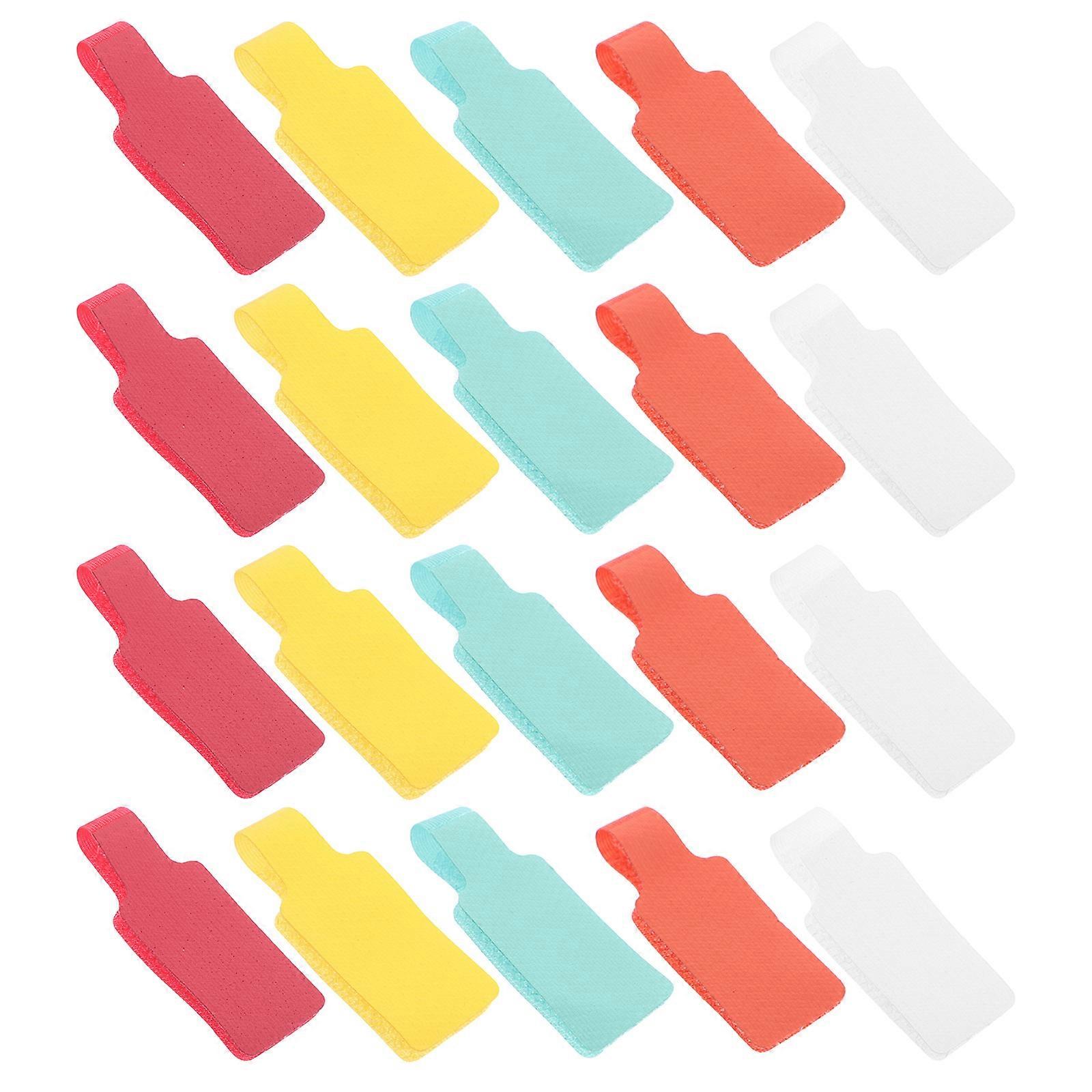 30Pcs Electric Cable Labels Self-Adhesive Writable Cord Identification Tags