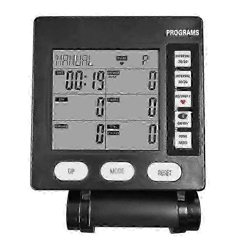 Wind Resistance Rowing Machine Skiing Machine Counter With Backlight Electronic Watch