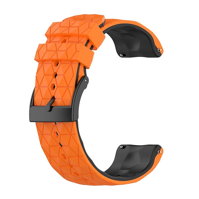 Soft Silicone Strap Replacement Watchband Two-color Band For Suunto 7 9 Baro D5