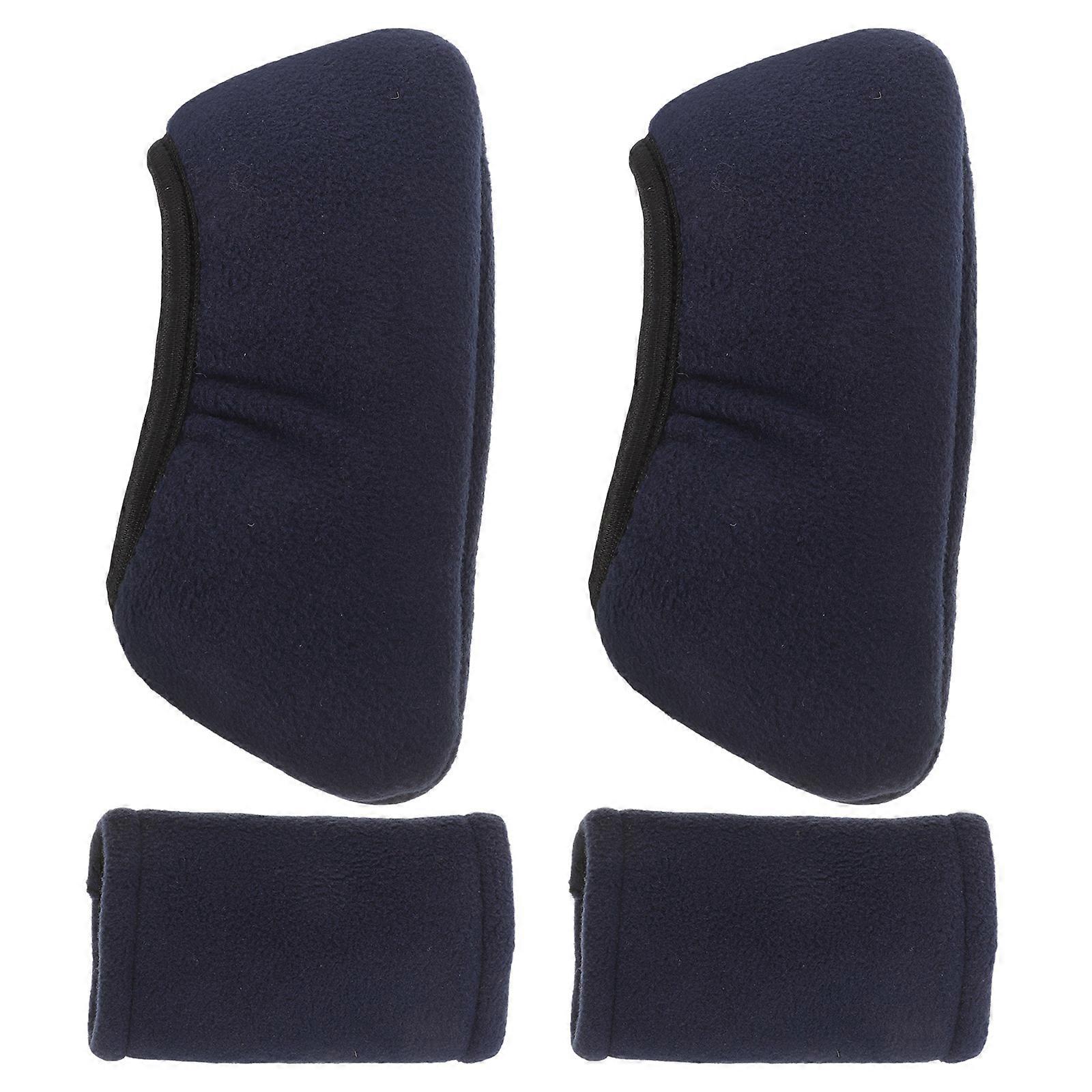 Underarm Crutch Pads Blue for Comfortable Support 1Set Hand Grips