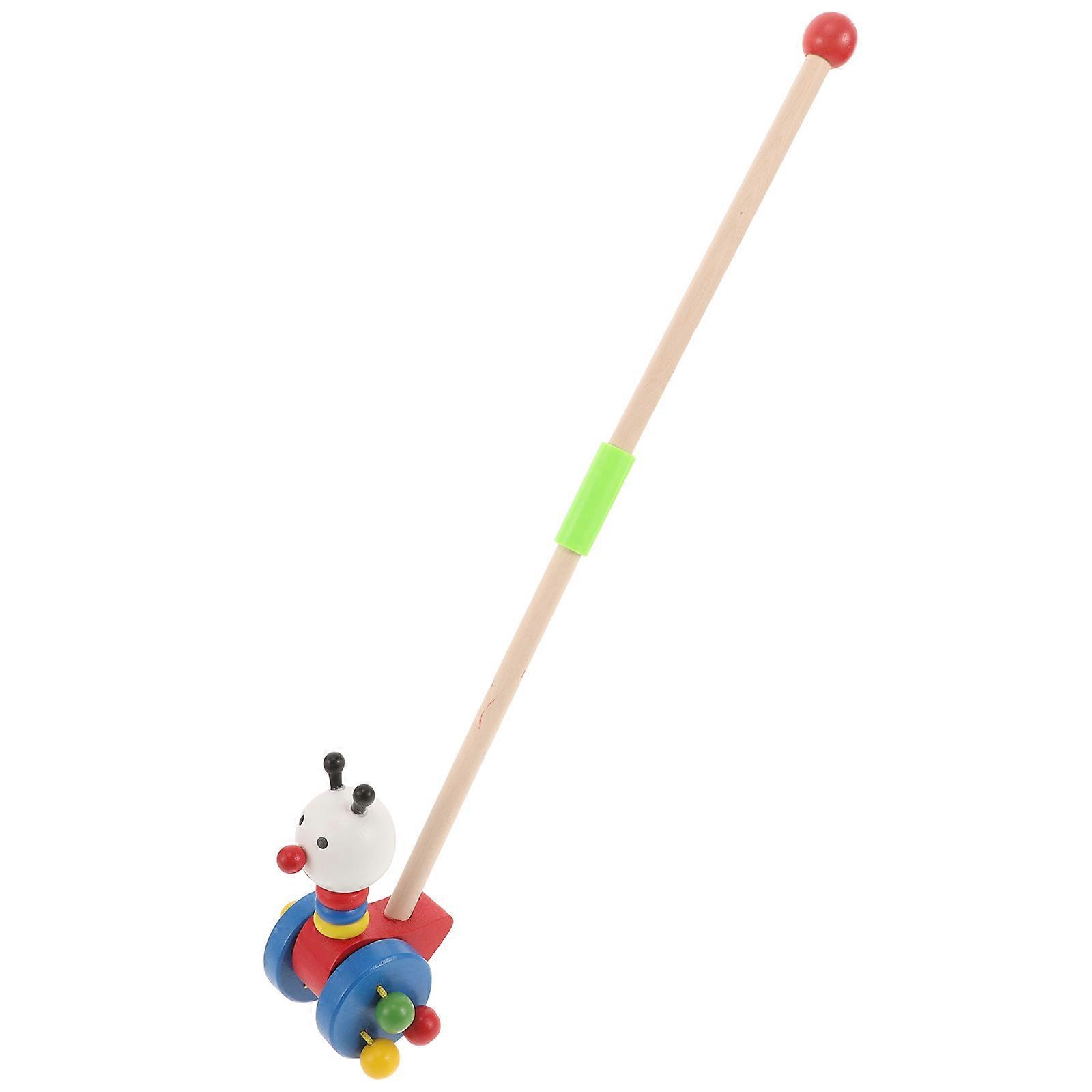 Wooden Push and Pull Toy for Baby Walking Support
