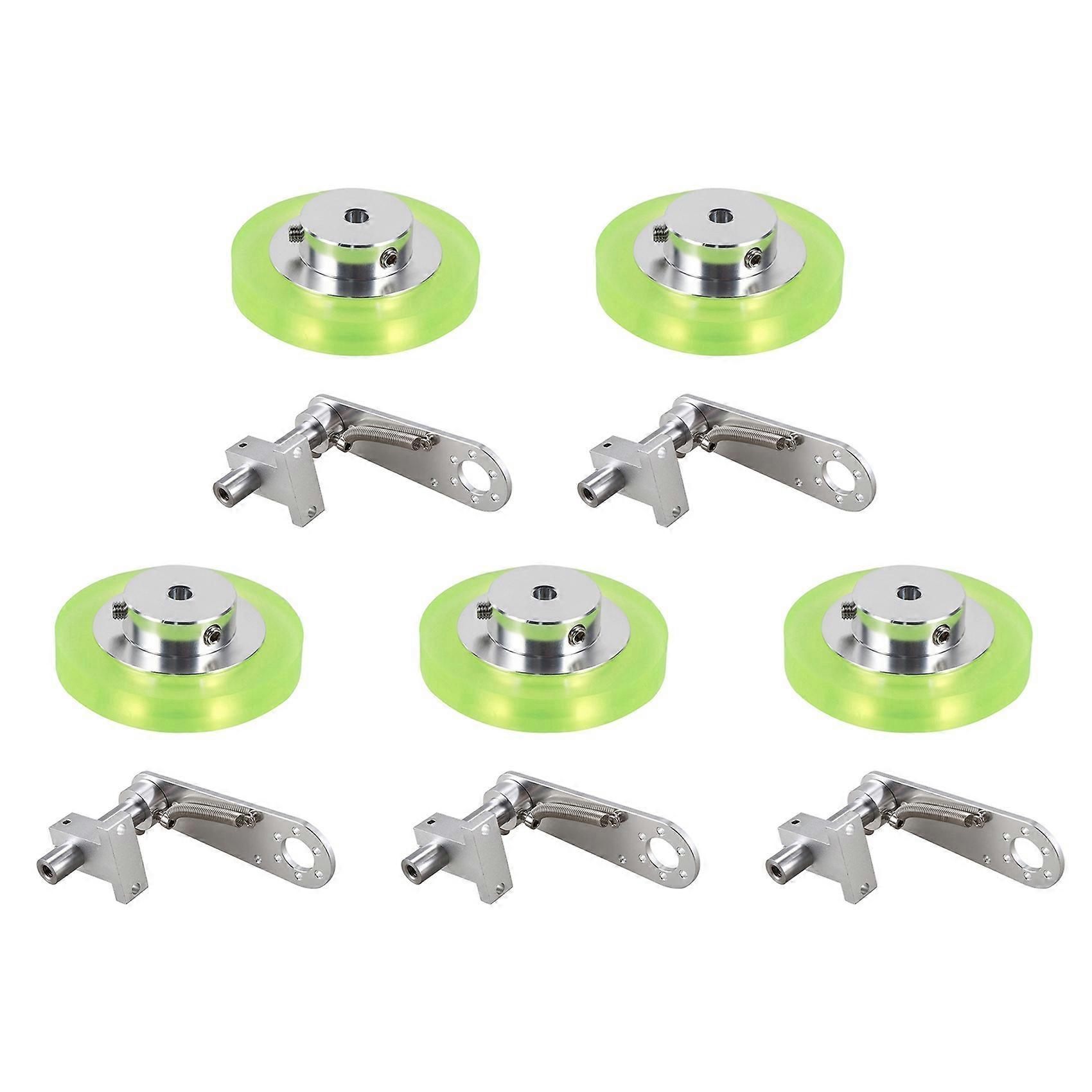 5set 200mm Aluminum Polyurethane Industrial Encoder Wheel Measuring Wheel with Type 20mm Aluminum Encoder Bracket