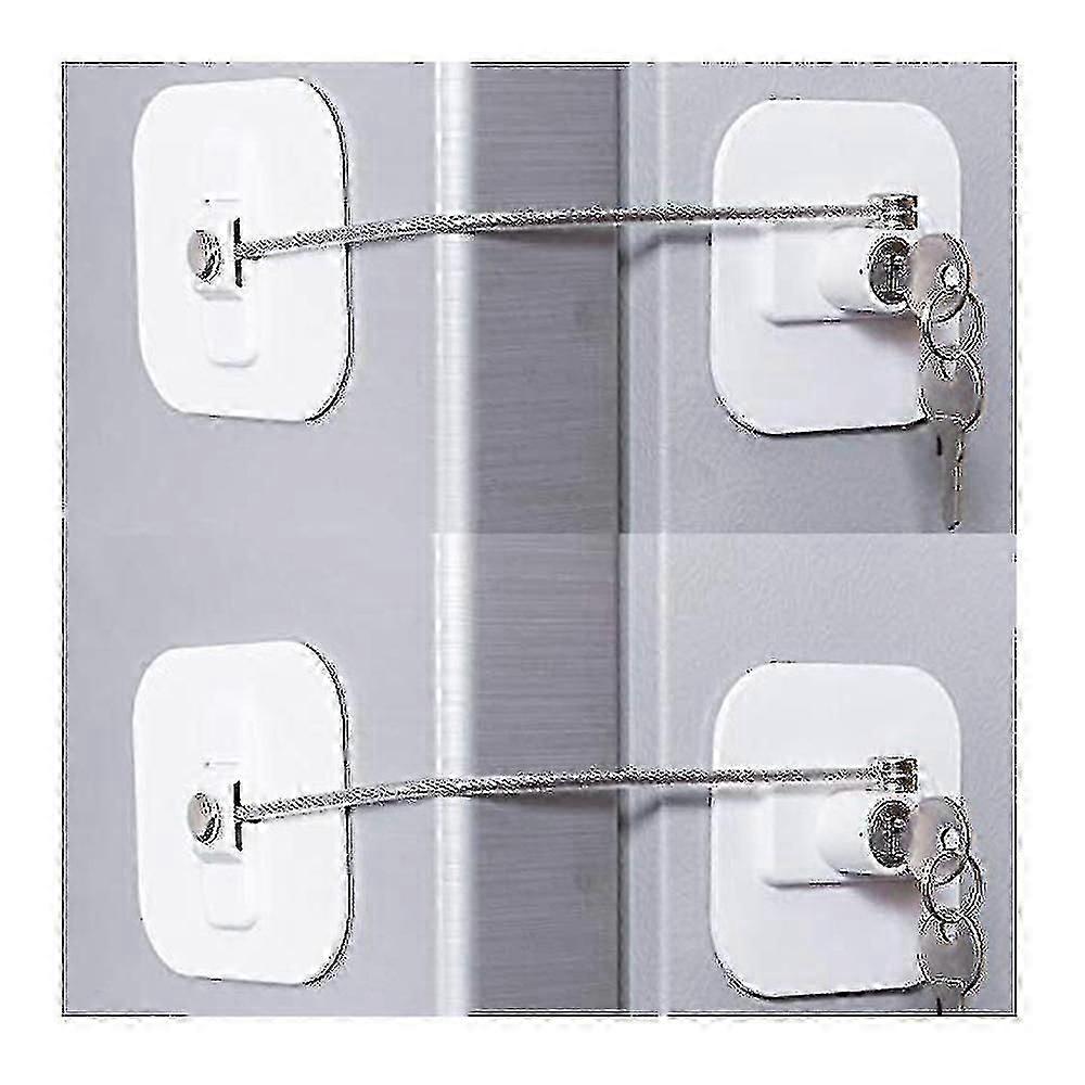 Refrigerator Lock, Mini Fridge Lock With Key For Adults, Lock For A Fridge, Cabinet Door