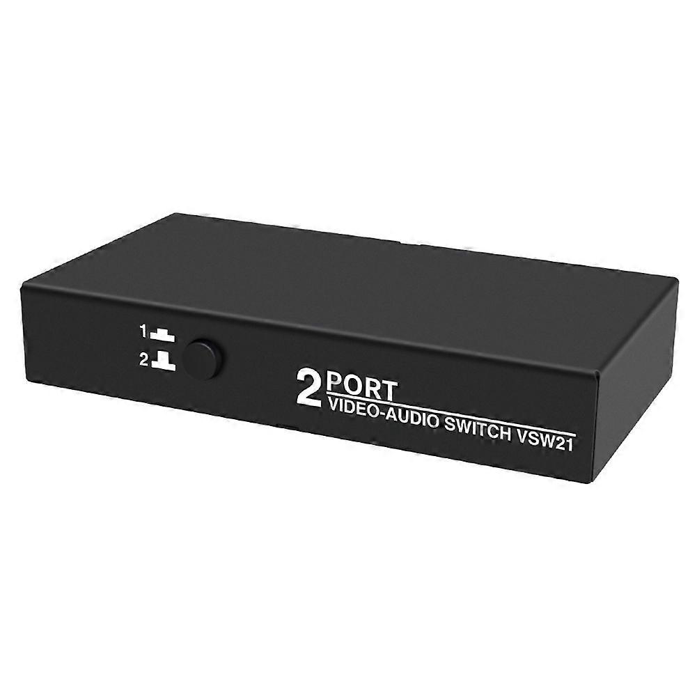 AV Switch Selector Box 2 Port 3RCA AV Audio Video Switch Splitter