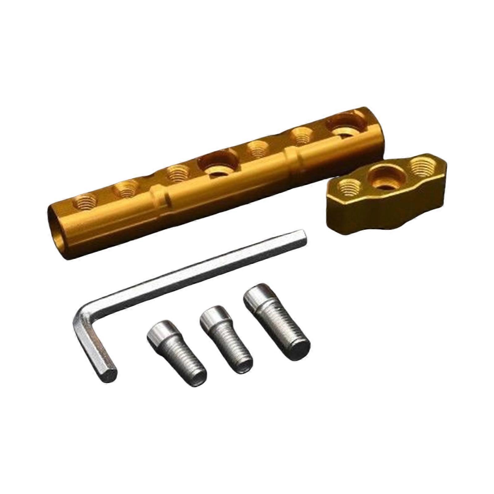 Expansion Bracket Motorcycle Rearview Mirror Mount Extension Bracket for Hassle Free Setup of Multiple Devices  Yellow