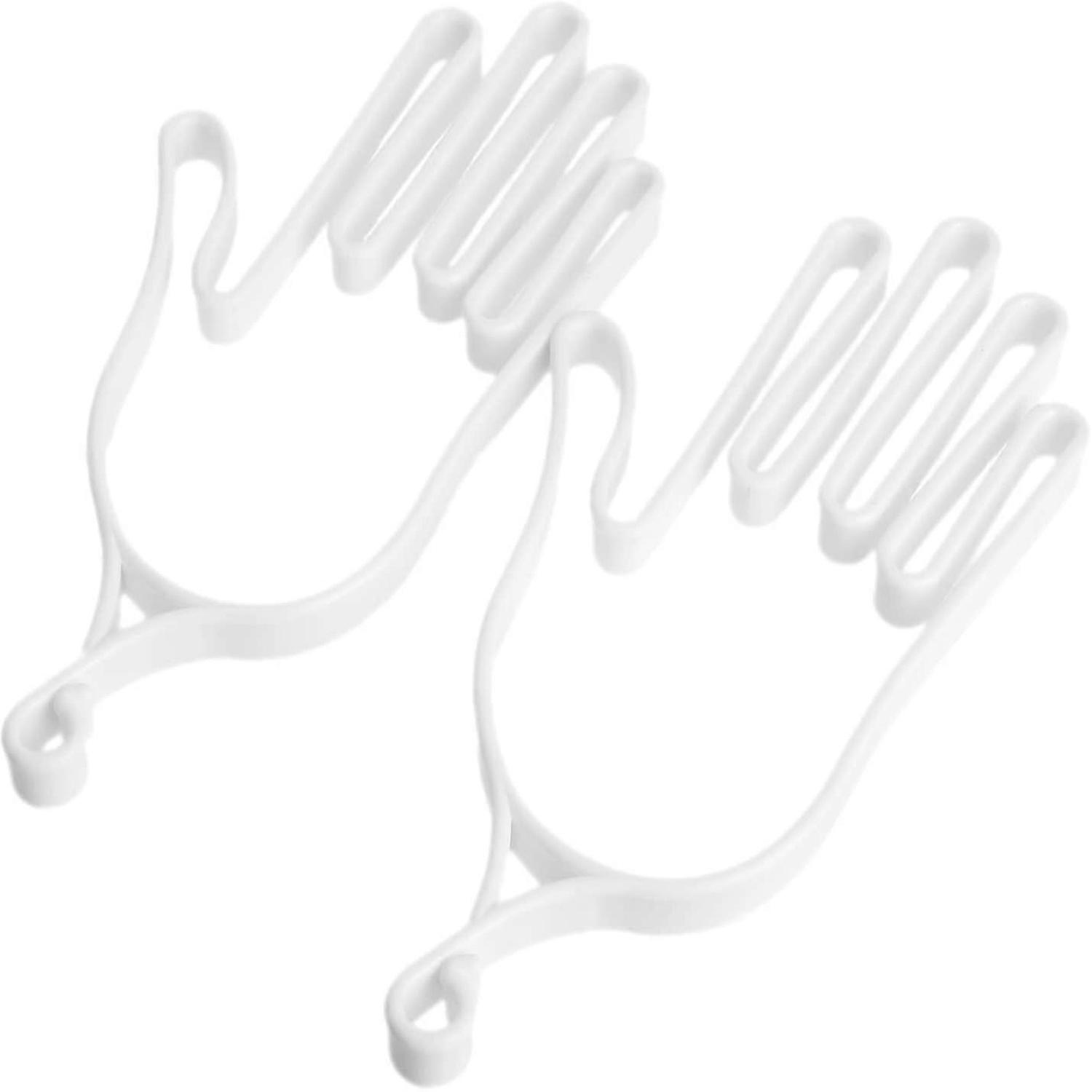 Golf Glove Drying Holder Golf Glove Forming Accessory Tool White - 2 Pack