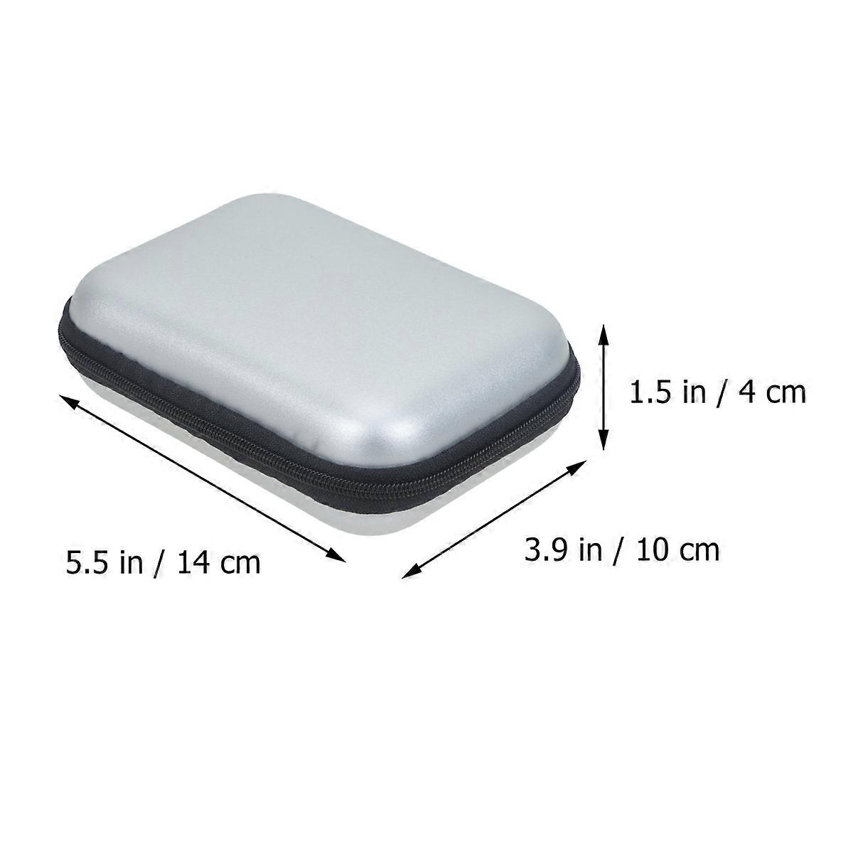 Silver Eva Storage Case for Mini Camera and Headset 2Pcs Box