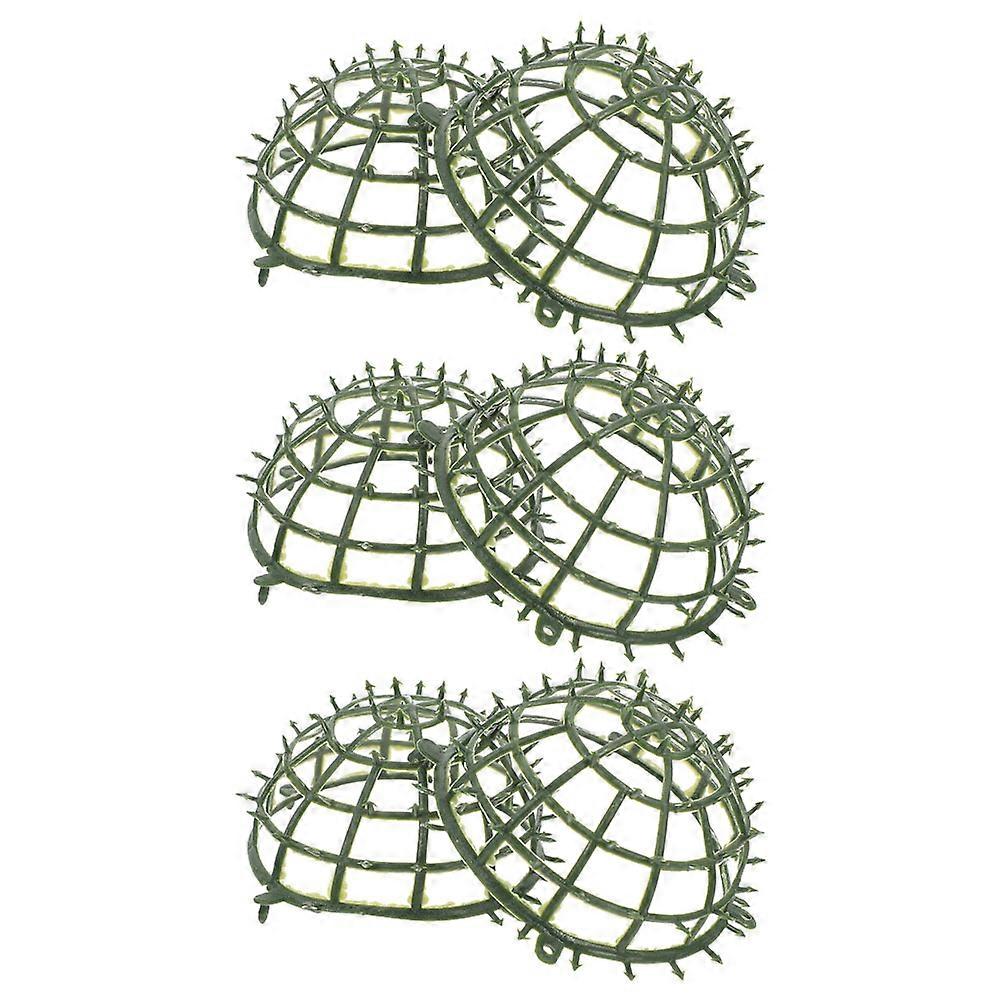Artificial Topiary Ball Frame for 3Pcs Plastic Flower Arrangement Holder