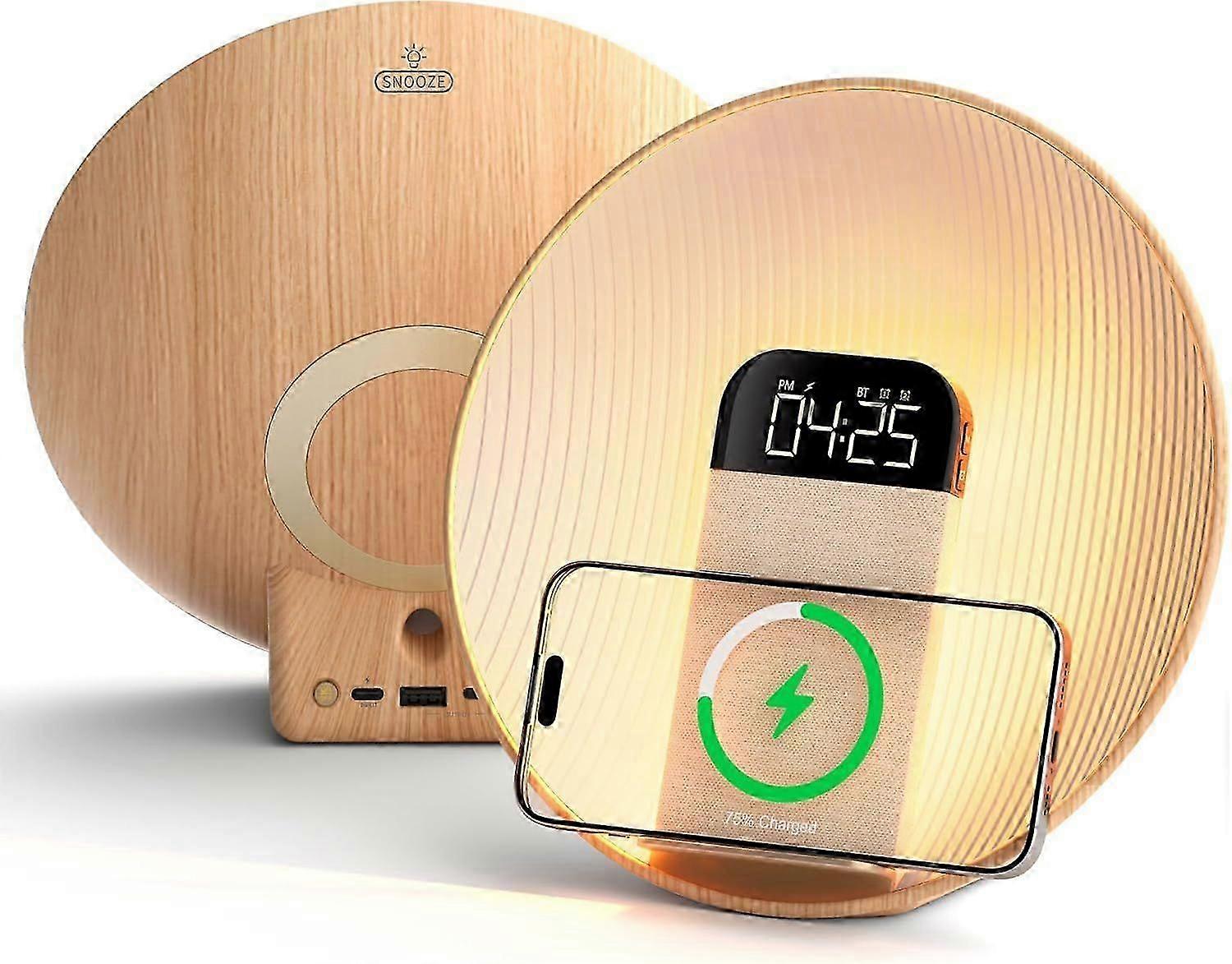 2025 Latest Model Sunrise Alarm Clock Wake Up Light,Bluetooth Speaker,Wireless