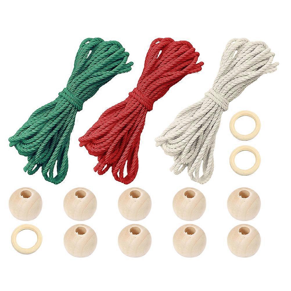 Cotton Rope Macrame Tapestry Kit Wall Hanging Craft Material Set For Beginners 1Set