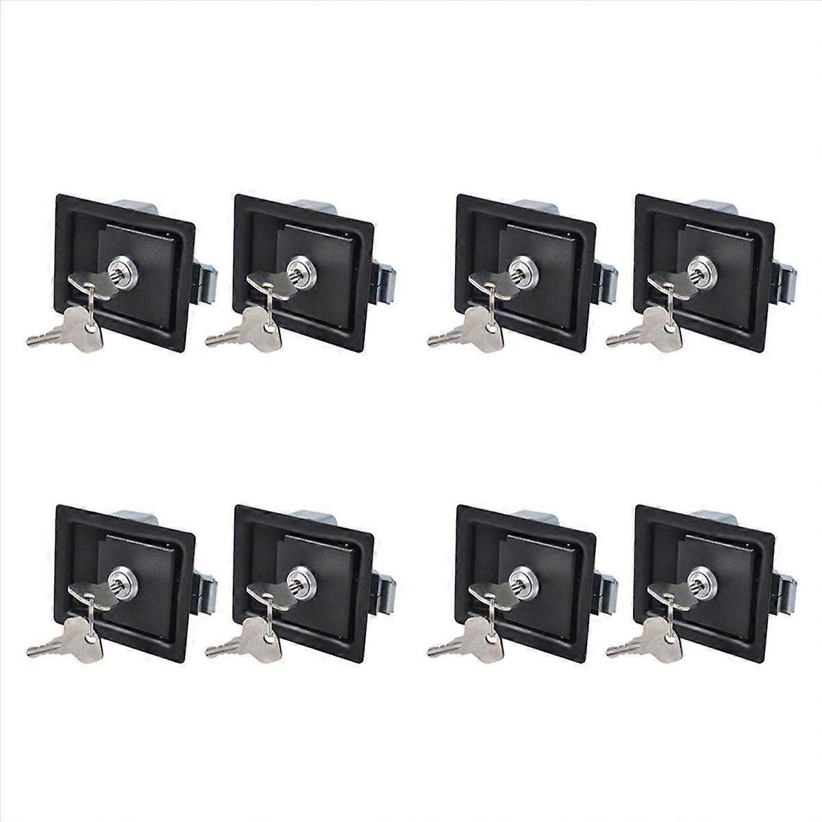 2PCS Trailer Tool Box Locks Door Paddle Handle Latch Locks for Truck