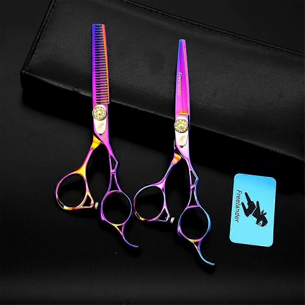 Professional Hair Cutting Scissors Set 6.0 Inch Shears with Precision Blades for Salon and Home