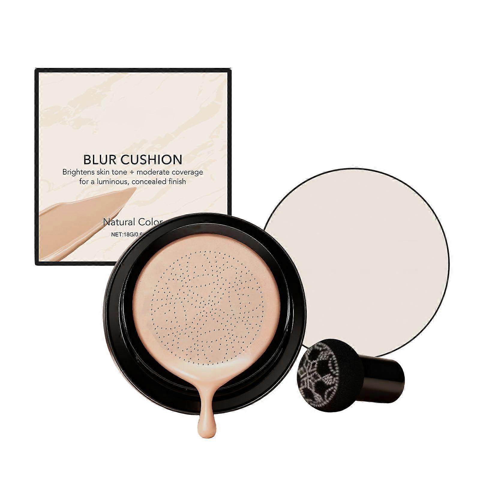 Cushion Foundation with Medium Coverage and Brightening Effect for Natural Finish, All Skin Types
