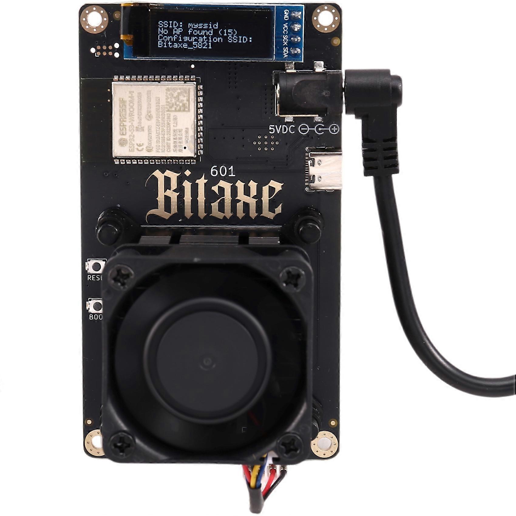 Bitaxe Gamma 601 Solo Miner 1.2TH/S 18W BM1370 Asic Chip From Antminer S21 Pro Bitcoin BTC Miner Motherboard BR Plug