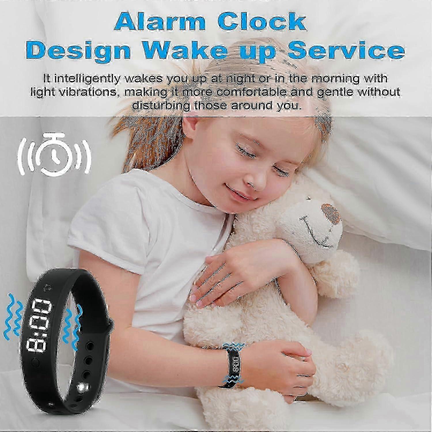 Waterproof Personal Alarm Watch with Silent Vibration and Countdown