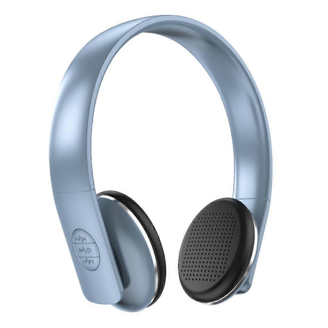 Bluetooth Headset Stereo Wireless, Noise Cancelling, UltraLong Battery Life, MultiDevice Compatible, Blue