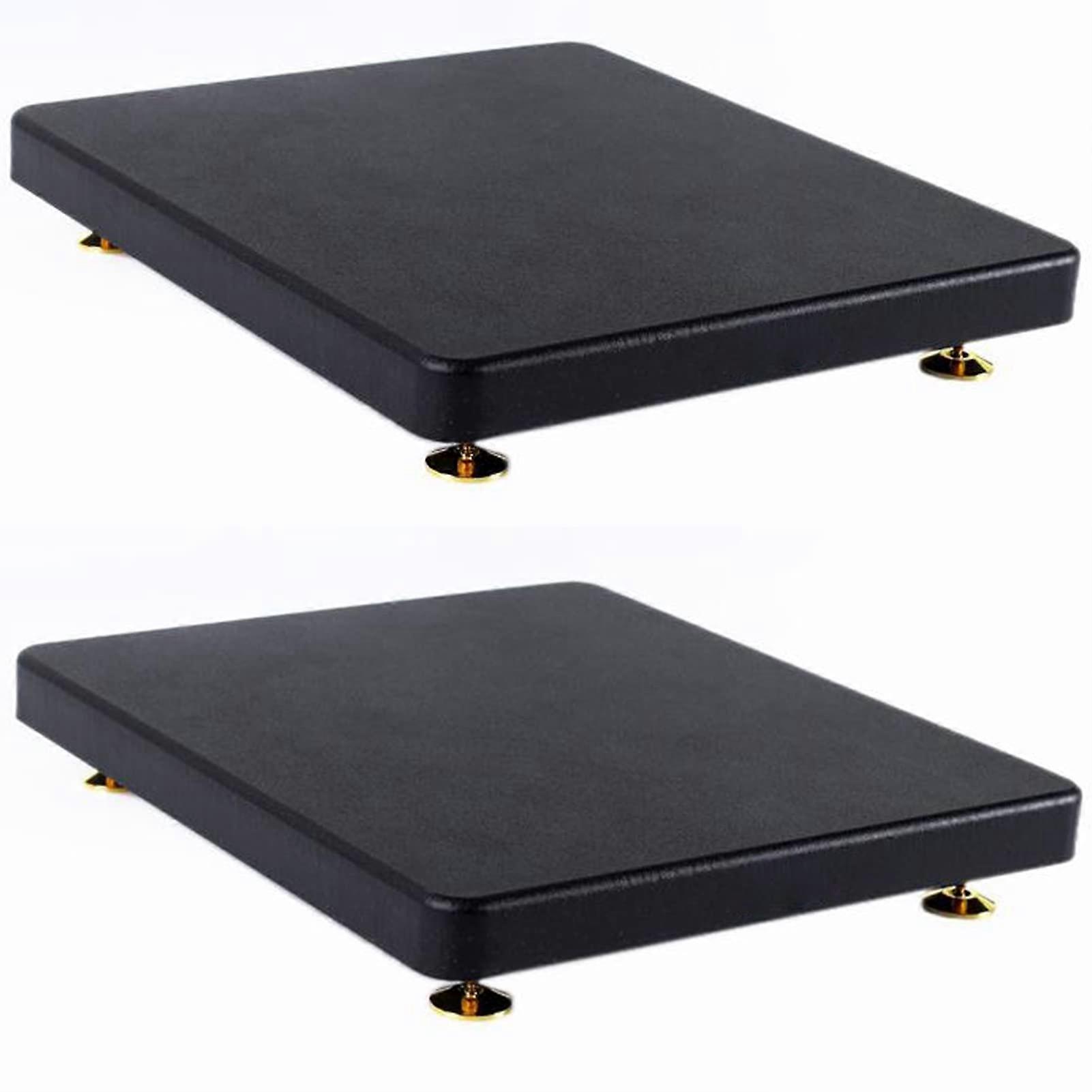 Subwoofer Isolation Stand 35x40cm Black With Fixed Copper Nail, Speaker Isolation Feet Platform, Riser Stabilizer Base