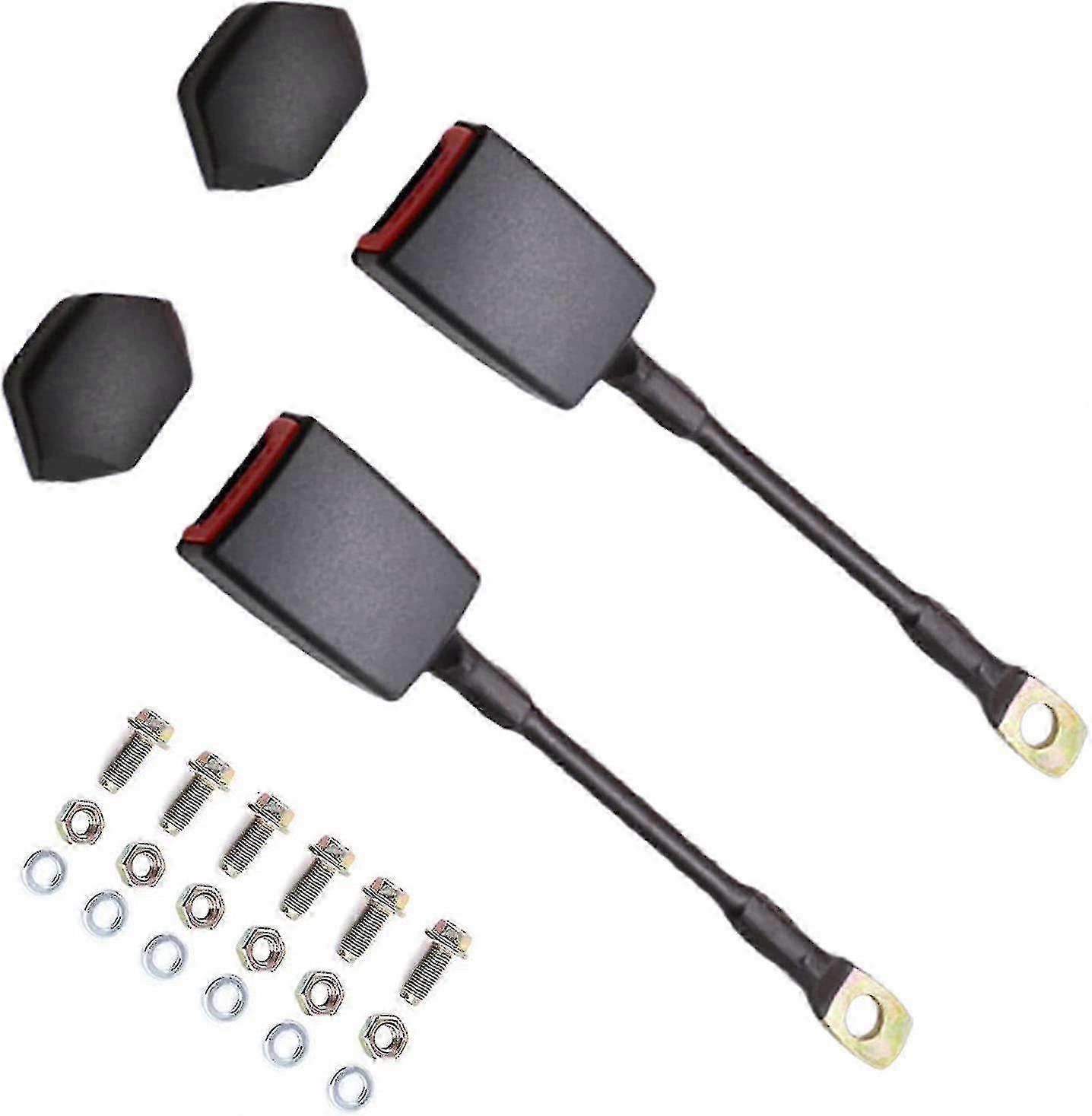 2 Set Universal 3pt Adjustable Retractable Lap Suitable For Modification Belts Kit For Go Kart,club Golf Cart,van,utv,vr, Buggies, Minivan,p