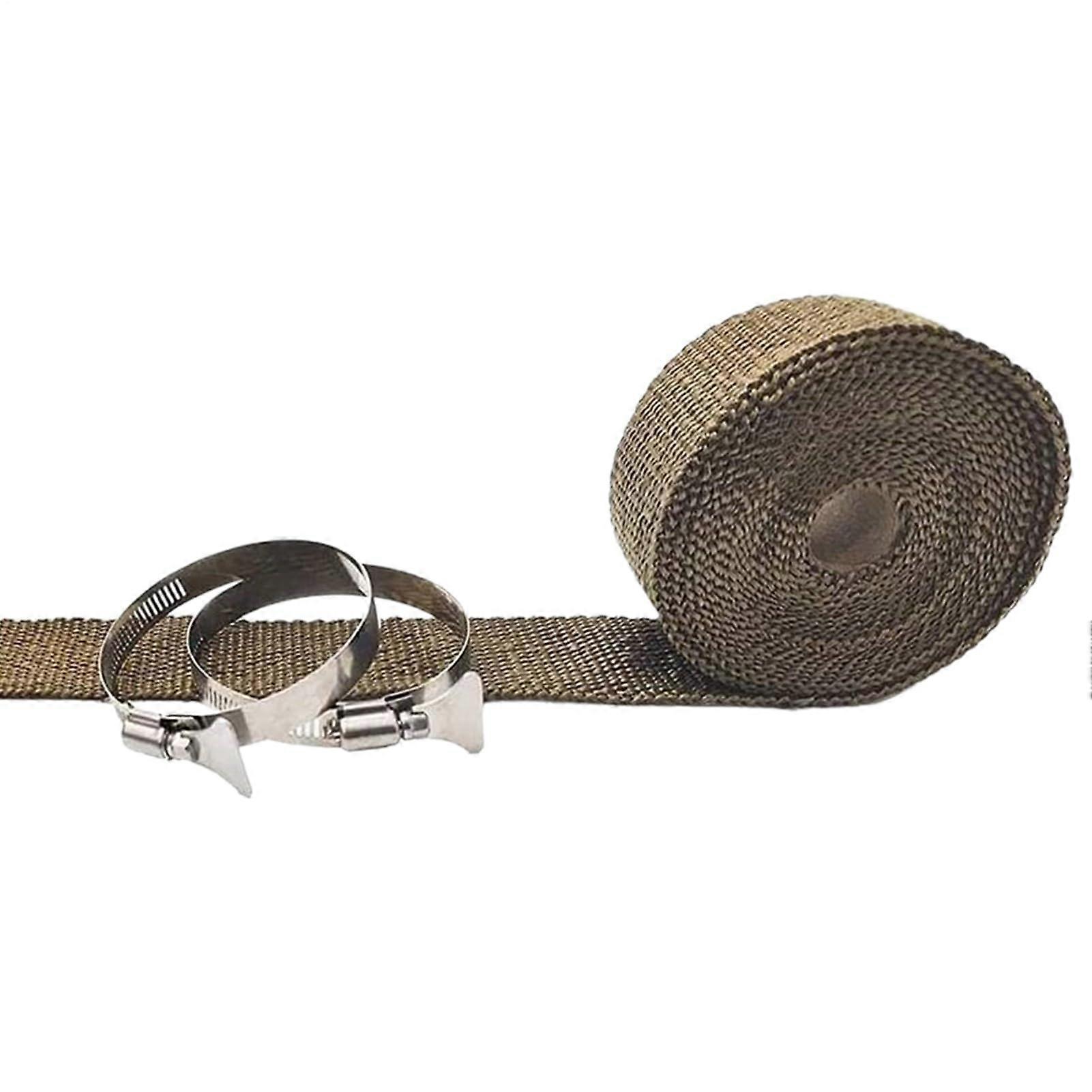 Exhaust Heat Wrap Fireproof Pipe Insulation Temp Reusable Cuttable Wrap for Wires and Pipes