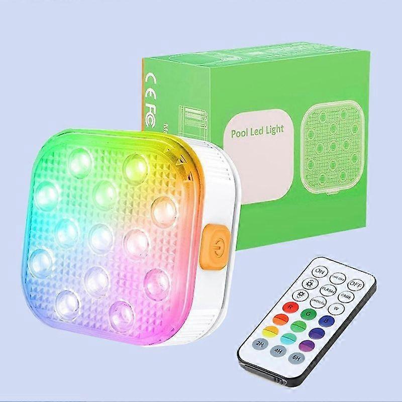 Underwater Lights LED Submersible Pool Lights Rechargeable 200FT Remote Control