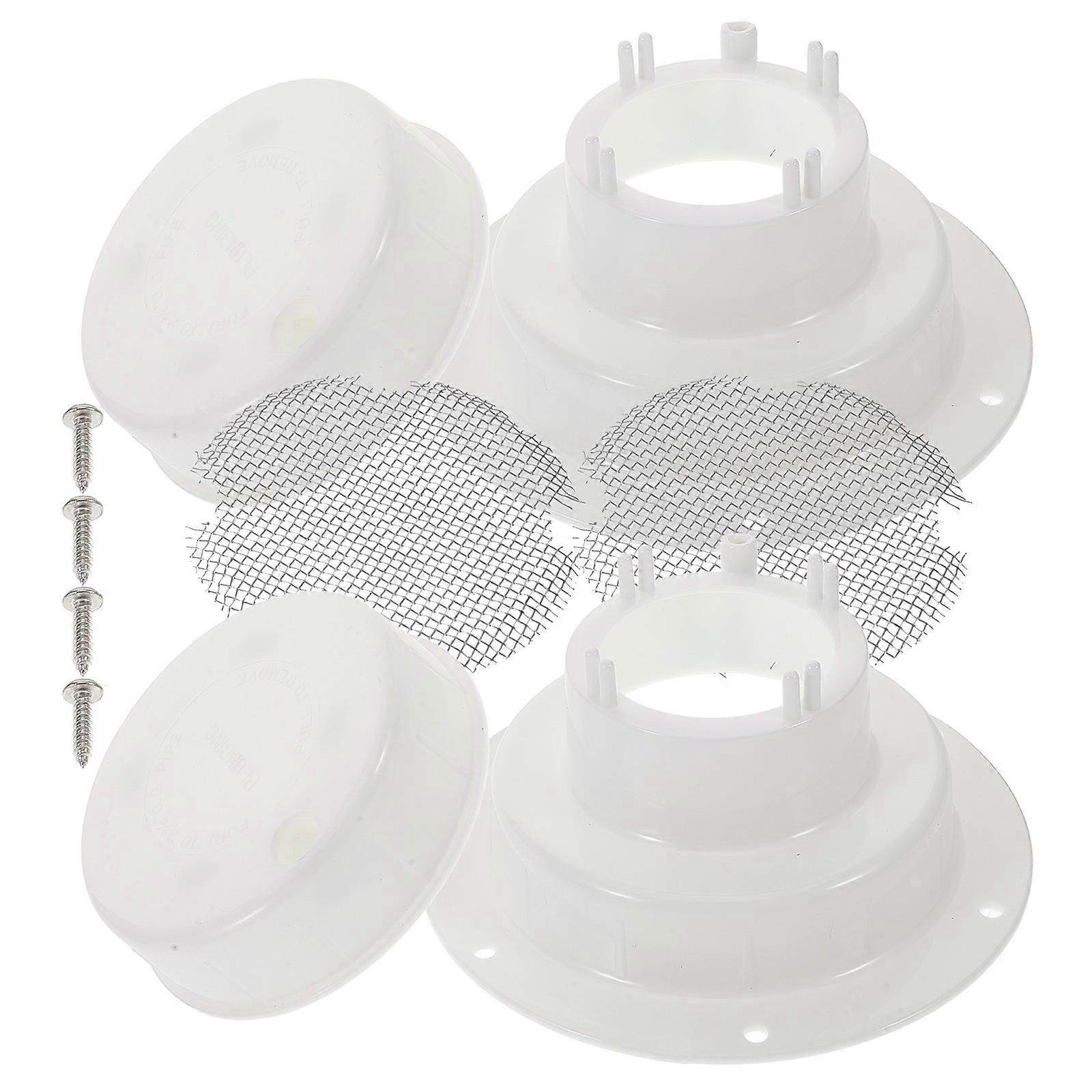 Rv Bathroom Vent Cover for Replacement Use 2Pcs White PP Sewer Vent Cap