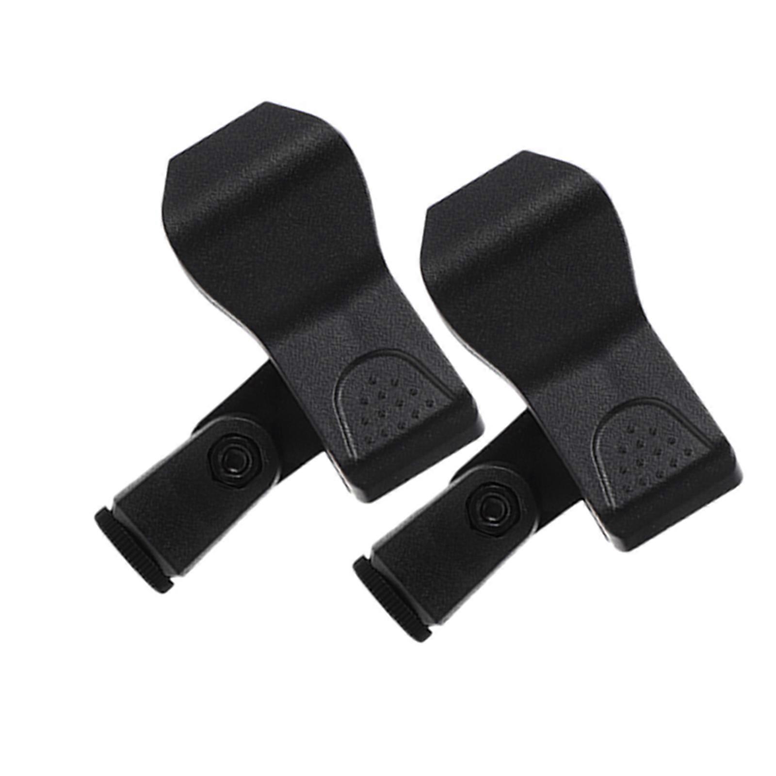Durable Microphone Holder Clips for Professional Use 2Pcs Black Plastic