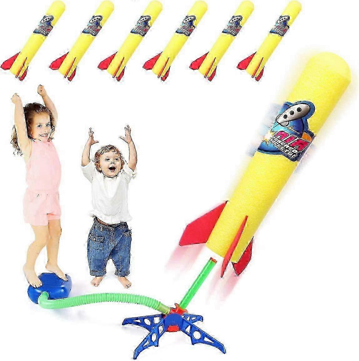 Rocket Launcher for Kids with 6 Foam Rockets