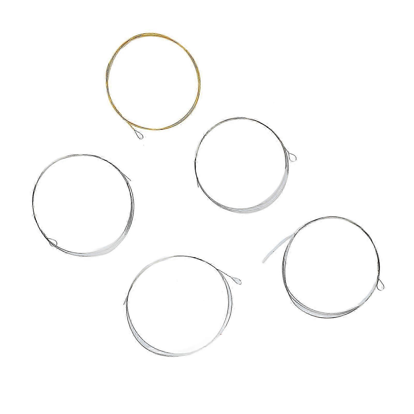 5 String Banjo String Stainless Steel Full Resonance Thick High Notes Strings Replacement for Performance 25-26