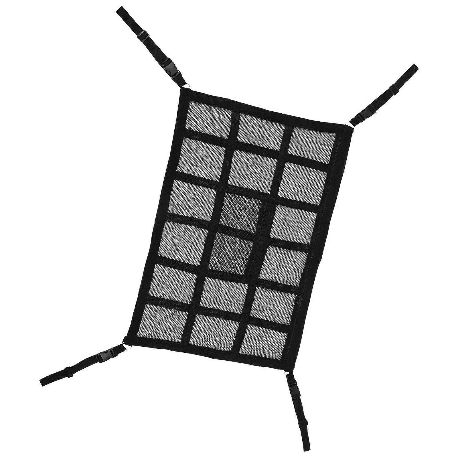 Black Car Cargo Net Car Ceiling Organizer for Storage 2Pcs Large Capacity